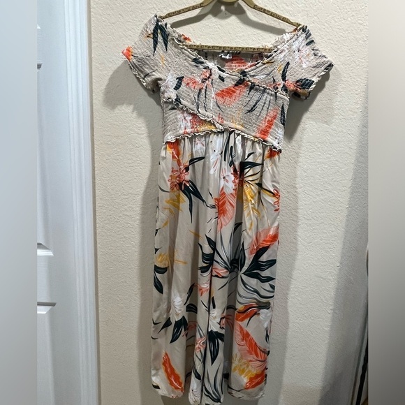 PATRON OF PEACE SMOCKED WIDE LEG RESORT WEAR, TROPICAL JUMPSUIT SIZE M. - Picture 1 of 8